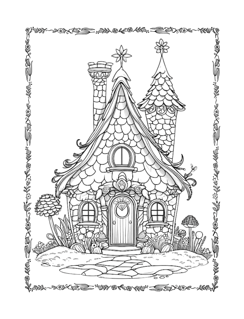 magical fairy houses coloring book – digital edition
