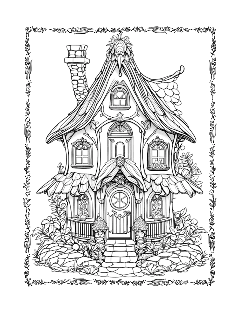 magical fairy houses coloring book – digital edition