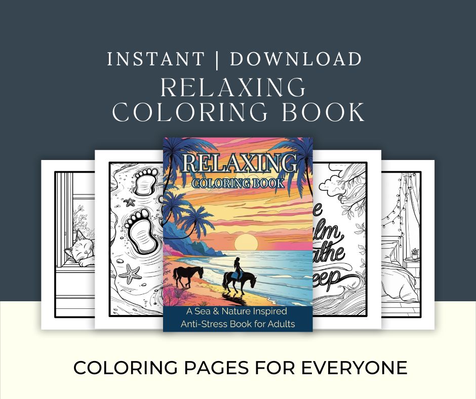 relaxing coloring book – digital edition