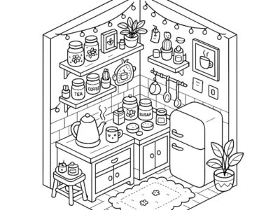 Little Corner Cute & Easy Coloring Book: 7 Powerful Reasons This Cozy Coloring Style Reduces Stress & Boosts Creativity - Image 4