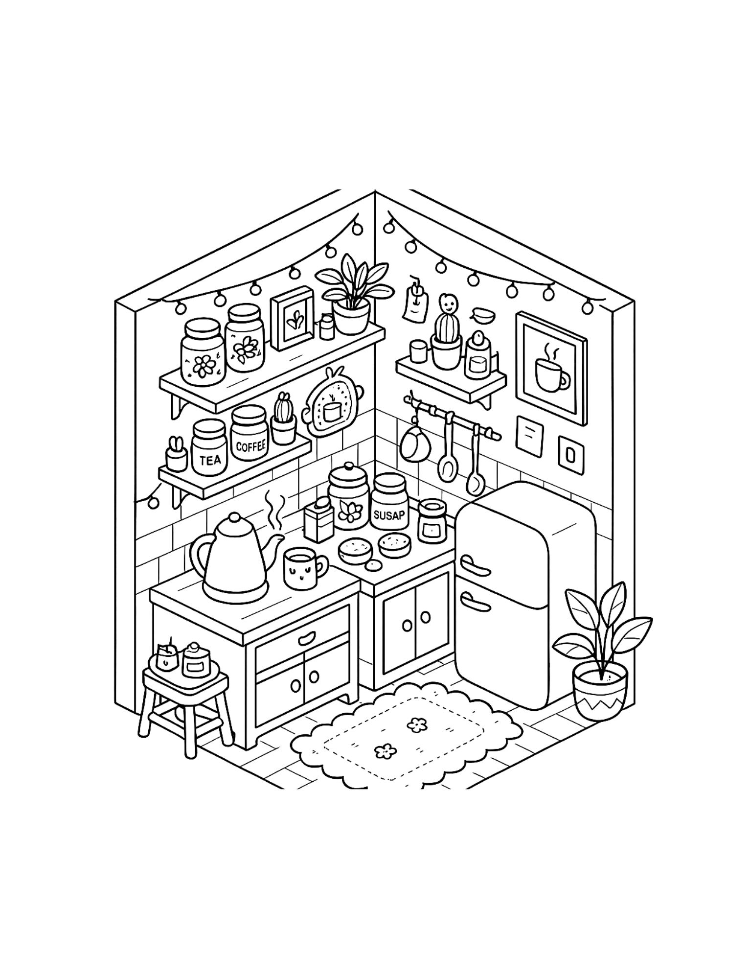 Little Corner Cute & Easy Coloring Book: 7 Powerful Reasons This Cozy Coloring Style Reduces Stress & Boosts Creativity - Image 4