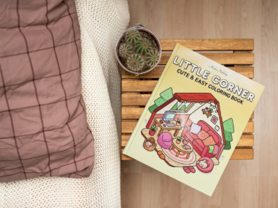 Little Corner Cute & Easy Coloring Book cover