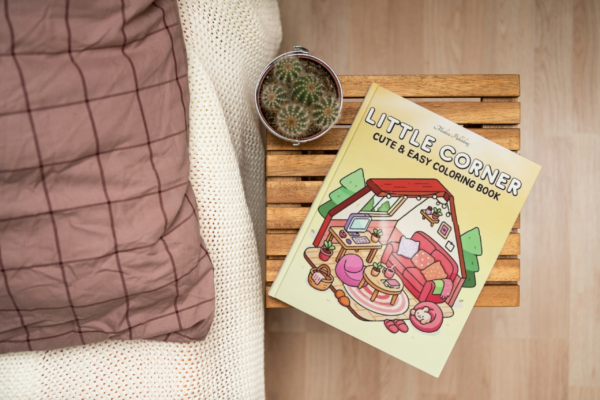 Little Corner Cute & Easy Coloring Book cover