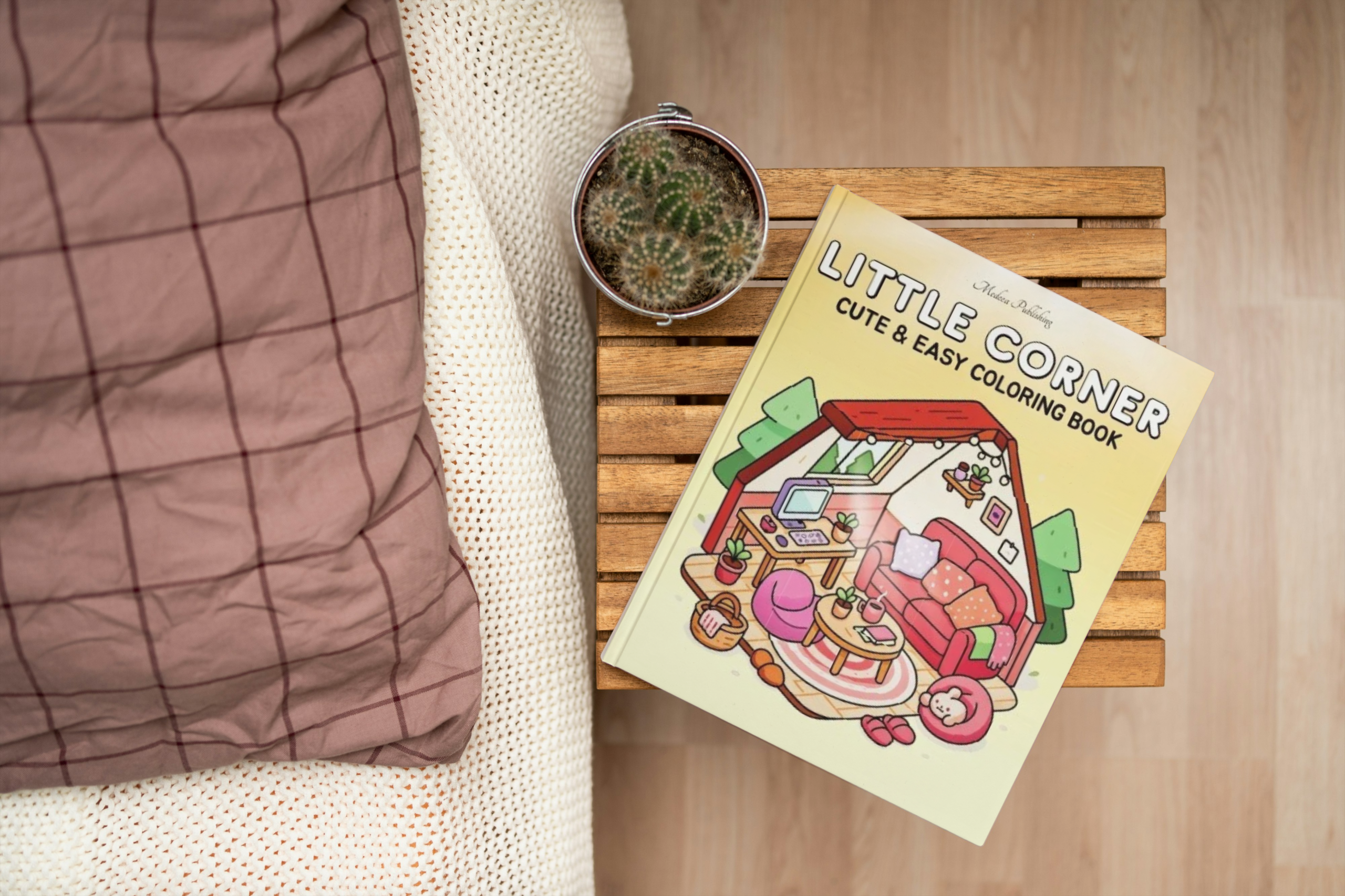 Little Corner Cute & Easy Coloring Book cover