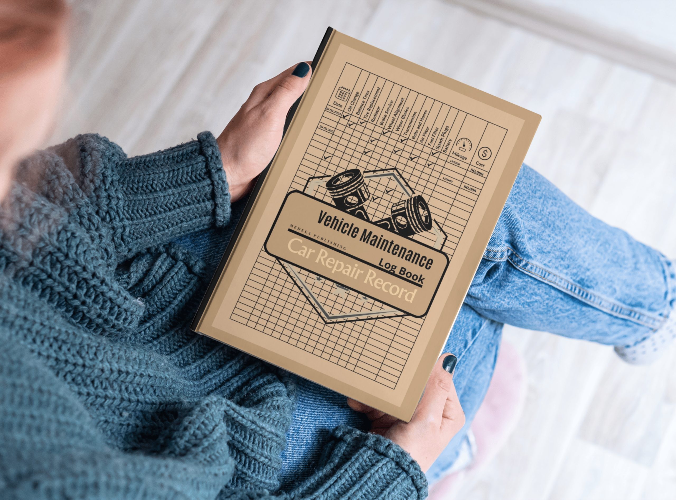 Keep your car in top shape and your records organized with this practical and easy-to-use Vehicle Maintenance Log Book.