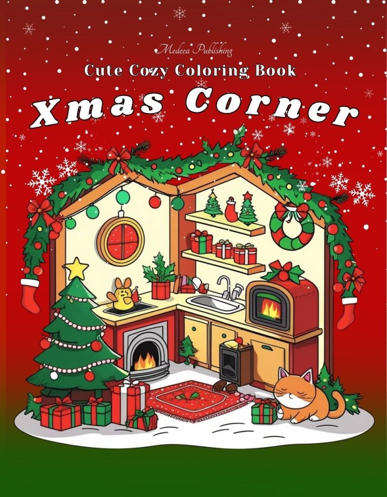 xmas corner Cute Cozy Coloring Book