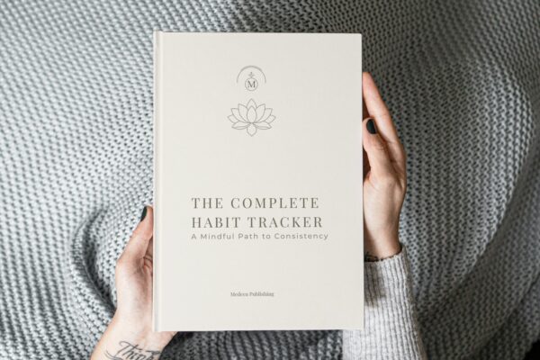 A vibrant, romantic book cover for a Complete Habit Tracker Journal featuring diverse couples, a bouquet of roses, and a heart-filled pink background.