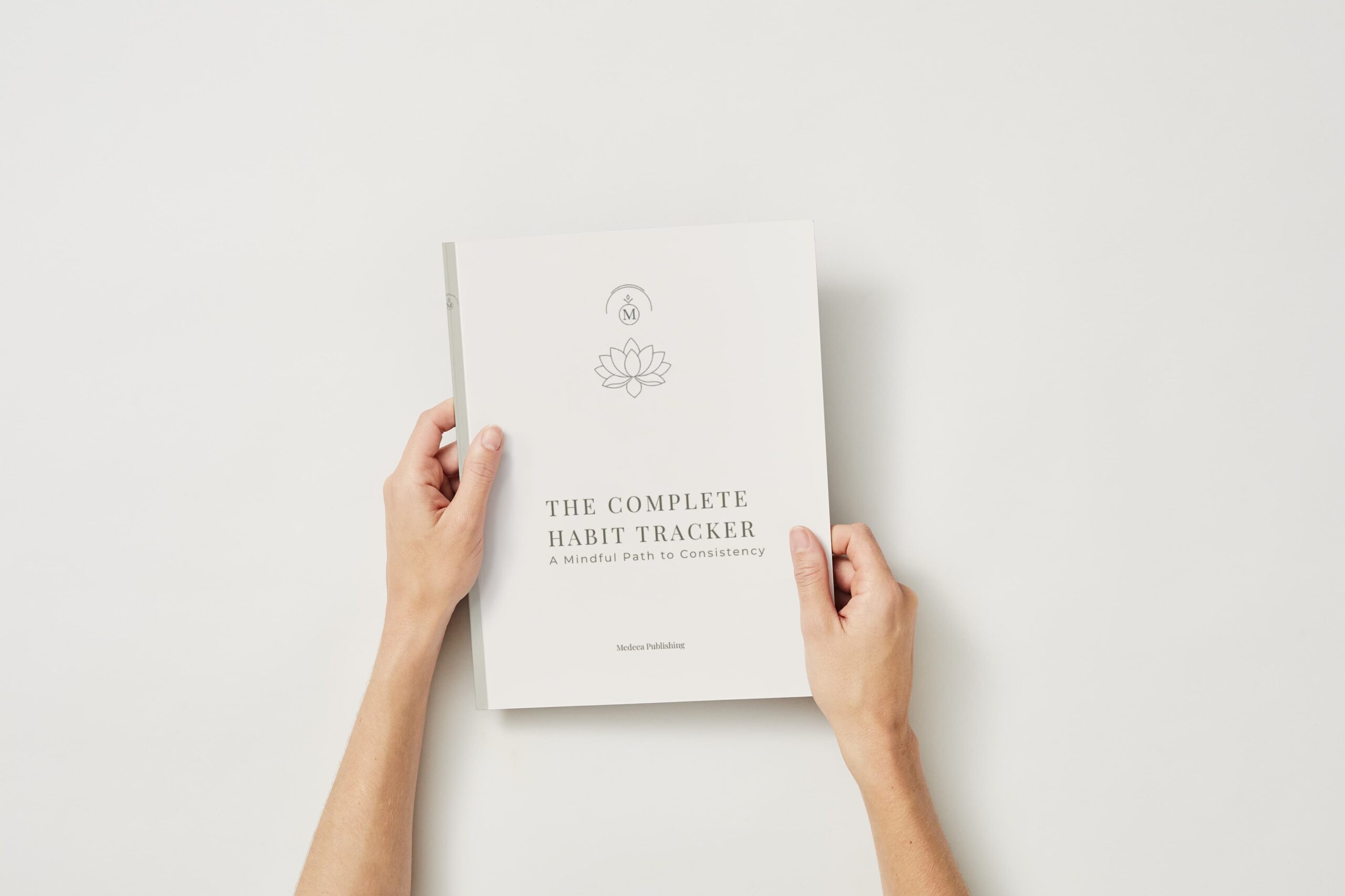 A vibrant pink and red illustration featuring various scenes of affection and romantic symbols, used as a decorative cover for a Complete Habit Tracker Journal.