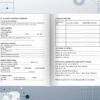 6-Generation Genealogy Organizer | Interior Ancestry Charts & Research Pages A high-quality interior spread of the 6-Generation Genealogy Organizer, featuring a detailed "Progenitor Profile" page for vital statistics and a "Residence History" log, set against a clean, technical background.